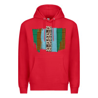 Red Western Farm Life Cowhide Brush Strokes Premium Hoodie - Bettercallsaul