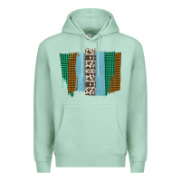 Seafoam Western Farm Life Cowhide Brush Strokes Premium Hoodie - Bettercallsaul
