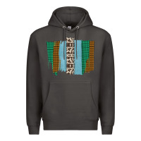 Smoke Western Farm Life Cowhide Brush Strokes Premium Hoodie - Bettercallsaul