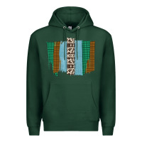 Sports Green Western Farm Life Cowhide Brush Strokes Premium Hoodie - Bettercallsaul
