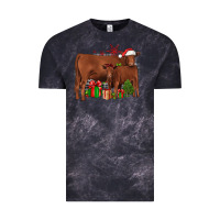 Cloud Black Christmas Gelbvieh Vintage Tee - JahusDesignShop