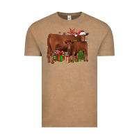Vintage Coffee Christmas Gelbvieh Vintage Tee - JahusDesignShop