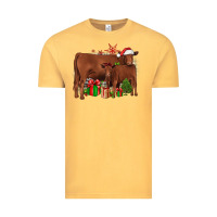 Vintage Mustard Christmas Gelbvieh Vintage Tee - JahusDesignShop