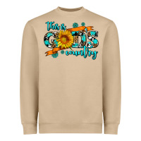 Mushroom this is gods country sunflower Heavyweight Sweatshirt - AdoDesignShop