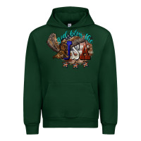 Forest Green God bless the USA Eagle 4th of july Urban Hoodie - HowdyJamesFarm