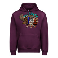 Mauve Wine God bless the USA Eagle 4th of july Urban Hoodie - HowdyJamesFarm