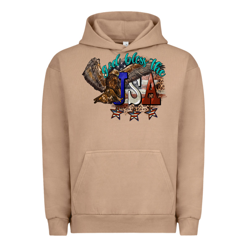 God Bless The Usa Eagle 4th Of July Urban Hoodie by HowdyJamesFarm | Teevron