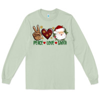 Matcha peace love Santa Long Sleeve Tee - AdoDesignShop