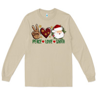 Mushroom peace love Santa Long Sleeve Tee - AdoDesignShop
