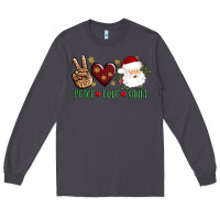 Smoke peace love Santa Long Sleeve Tee - AdoDesignShop