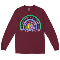 Burgundy easter egg rainbow Long Sleeve Tee - Artiststas