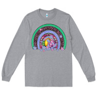 Heather Grey easter egg rainbow Long Sleeve Tee - Artiststas