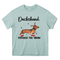 Dachshund Through The Snow Heavy Core Tee | Teevron