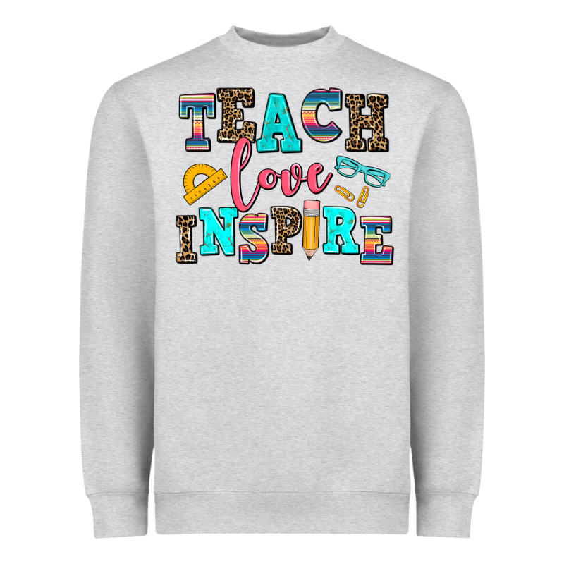 Teach Love Inspire Heavyweight Sweatshirt by AdoDesignShop | Teevron