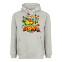 Grateful Thankful Blessed Heavyweight Hoodie | Teevron