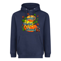 Navy grateful thankful blessed Heavyweight Hoodie - MaliasSmallBusiness