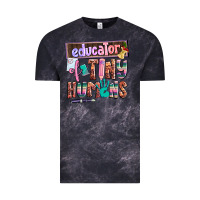 Cloud Black educator of tiny humans Vintage Tee - AdoDesignShop