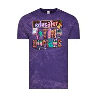 Cloud Purple educator of tiny humans Vintage Tee - AdoDesignShop