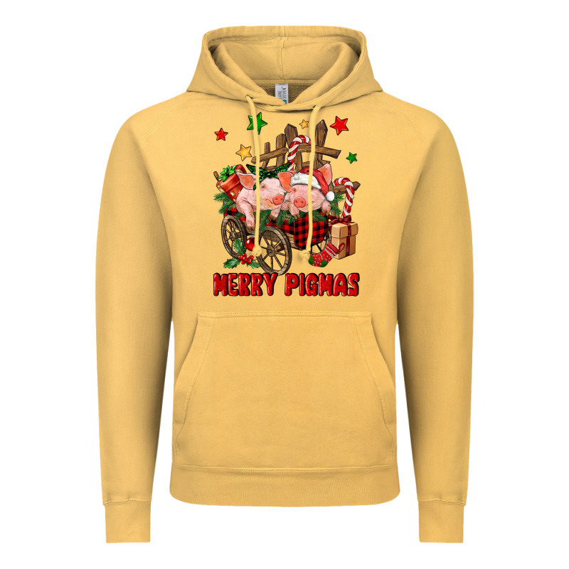 Merry Pig Mas Vintage Hoodie by FaDigitalArtStudio | Teevron