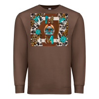 Chestnut American Football Mom Tumbler Premium Sweatshirt - BundleAndBundleShop