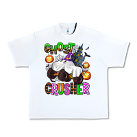 White ghost crusher Urban Heavy Tee - AdoDesignShop
