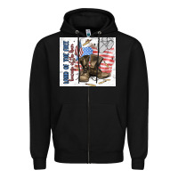Black land of the free Zipper Hoodie - MaliasSmallBusiness
