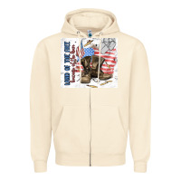 Sandshell land of the free Zipper Hoodie - MaliasSmallBusiness