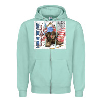 Seafoam land of the free Zipper Hoodie - MaliasSmallBusiness