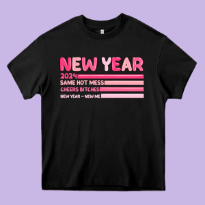 2024 New Year Heavy Core Tee Designed By Maliassmallbusiness