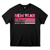 Black 2024 new year Heavy Core Tee - MaliasSmallBusiness