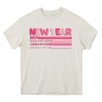 Cream 2024 new year Heavy Core Tee - MaliasSmallBusiness