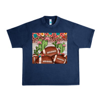 Navy football leopard cactus Urban Heavy Tee - JahusDesignShop