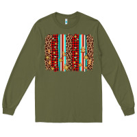 Army Green christmas socks cookie leopard brushstroke Long Sleeve Tee - AdoDesignShop