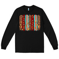 Black christmas socks cookie leopard brushstroke Long Sleeve Tee - AdoDesignShop