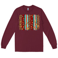 Burgundy christmas socks cookie leopard brushstroke Long Sleeve Tee - AdoDesignShop