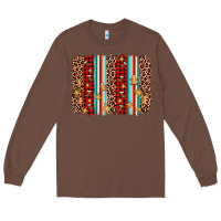Chestnut christmas socks cookie leopard brushstroke Long Sleeve Tee - AdoDesignShop