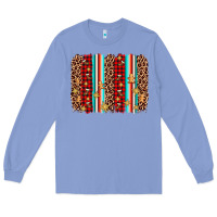 Colony Blue christmas socks cookie leopard brushstroke Long Sleeve Tee - AdoDesignShop