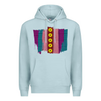 Blue Mist Western Farm Life Sunflower Brush Strokes Premium Hoodie - Bettercallsaul