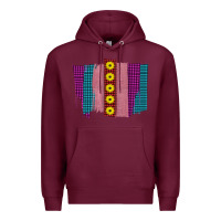 Burgundy Western Farm Life Sunflower Brush Strokes Premium Hoodie - Bettercallsaul