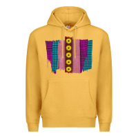 Mustard Western Farm Life Sunflower Brush Strokes Premium Hoodie - Bettercallsaul