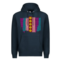 Navy Western Farm Life Sunflower Brush Strokes Premium Hoodie - Bettercallsaul