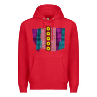 Red Western Farm Life Sunflower Brush Strokes Premium Hoodie - Bettercallsaul