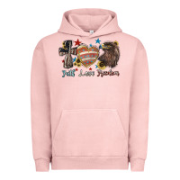 Pigment Salmon Faith love freedom 4th of july Urban Hoodie - HowdyJamesFarm