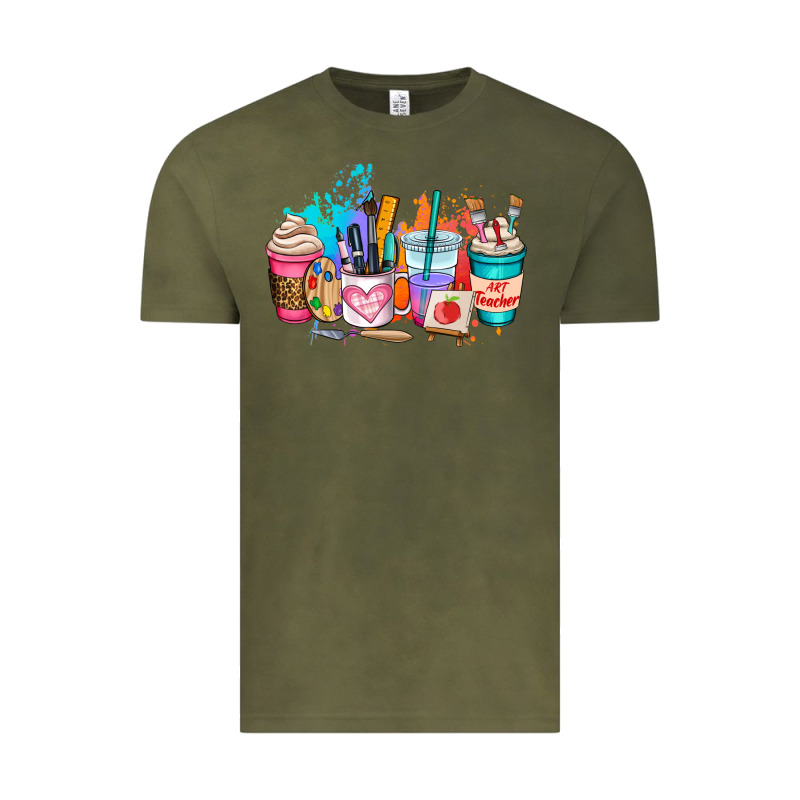 Art Teacher Coffee Cup Vintage Tee by AdoDesignShop | Teevron