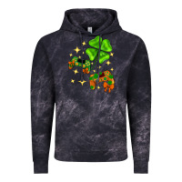 Cloud Black St. Patrick's Day with game control and clover Vintage Hoodie - Neo Western