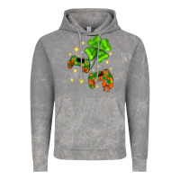 Cloud Rock St. Patrick's Day with game control and clover Vintage Hoodie - Neo Western