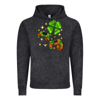 Vintage Black St. Patrick's Day with game control and clover Vintage Hoodie - Neo Western