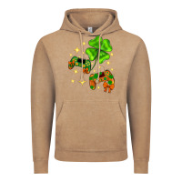 Vintage Coffee St. Patrick's Day with game control and clover Vintage Hoodie - Neo Western