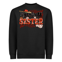 Black baseball sister Heavyweight Sweatshirt - JahusDesignShop