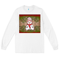 White Christmas snowman Long Sleeve Tee - AdoDesignShop